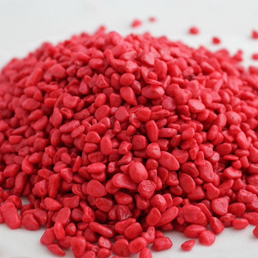 Decoration GRAVEL STONE RED